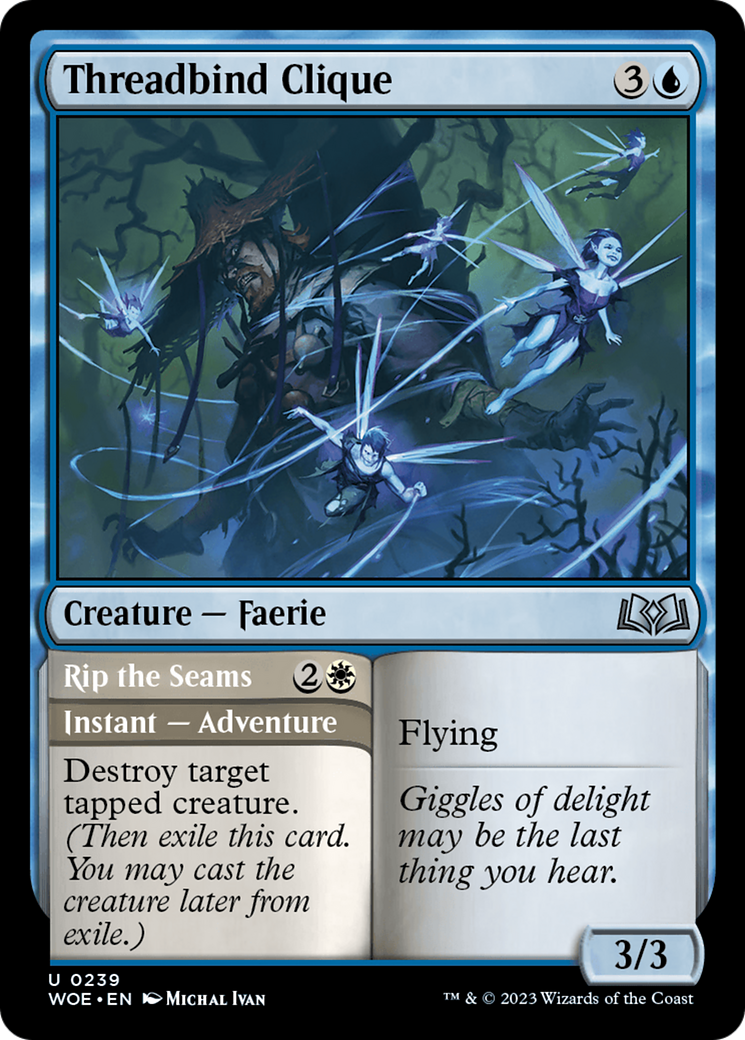 Threadbind Clique // Rip the Seams [Wilds of Eldraine] | Boutique FDB TCG