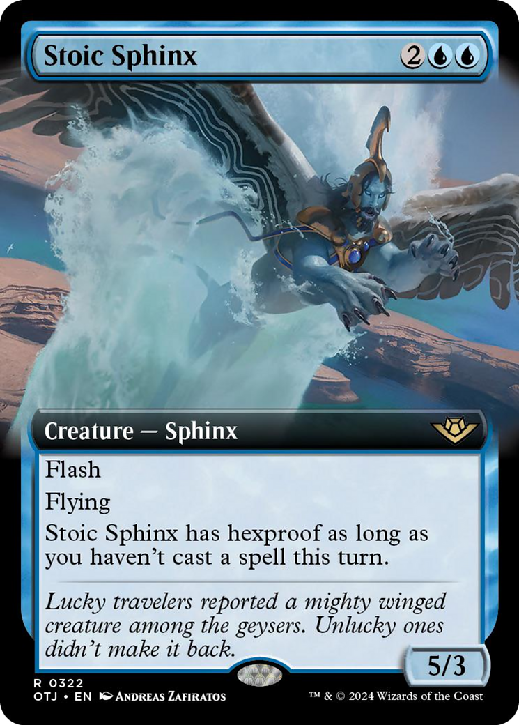 Stoic Sphinx (Extended Art) [Outlaws of Thunder Junction] | Boutique FDB TCG