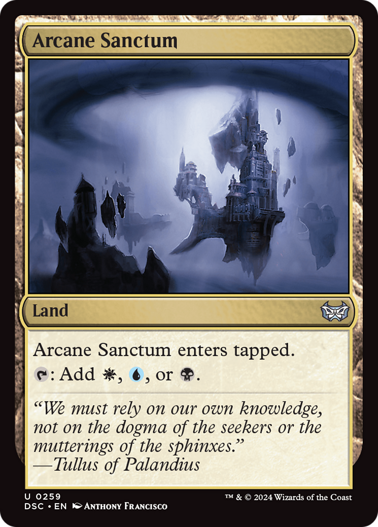 Arcane Sanctum [Duskmourn: House of Horror Commander] | Boutique FDB TCG