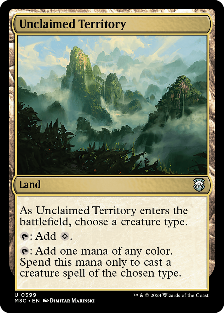 Unclaimed Territory (Ripple Foil) [Modern Horizons 3 Commander] | Boutique FDB TCG