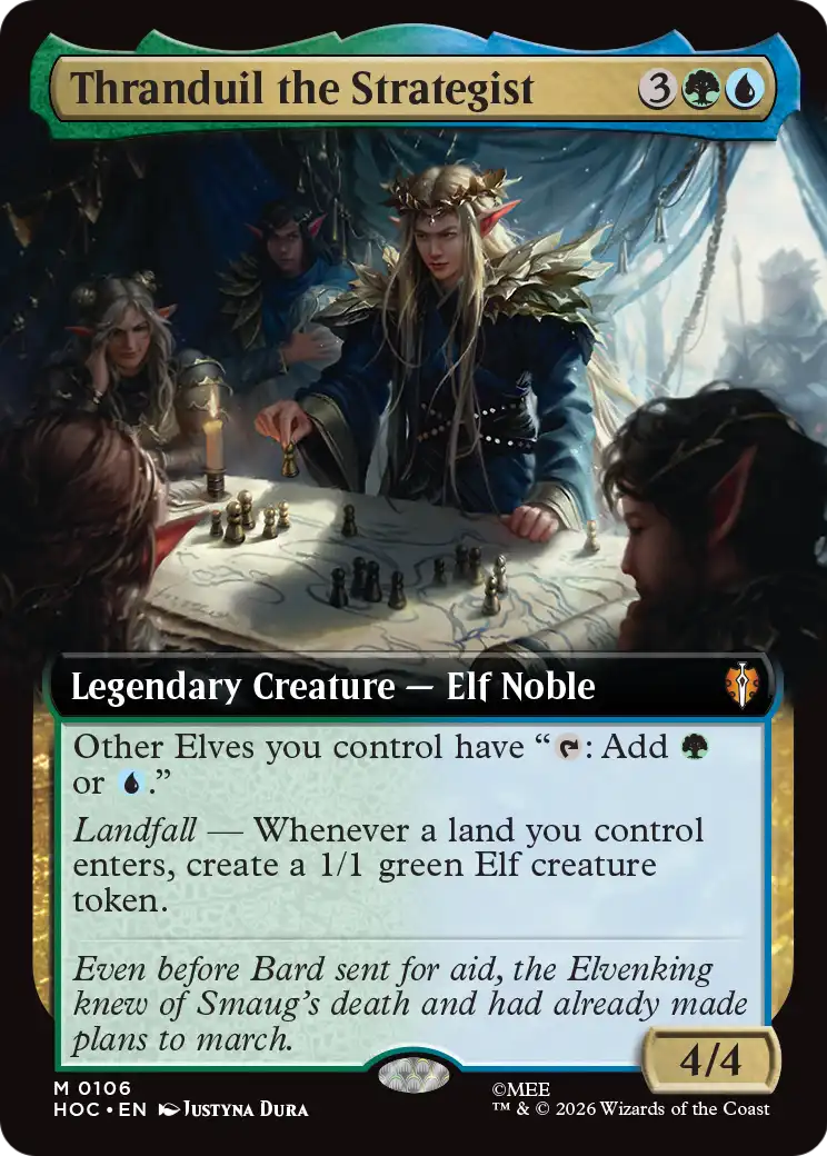 Thranduil the Strategist (Extended Art) [The Hobbit: Eternal-Legal] | Boutique FDB TCG