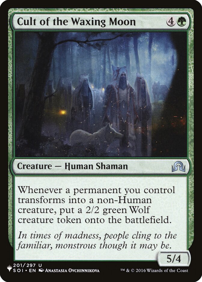 Cult of the Waxing Moon [The List] | Boutique FDB TCG