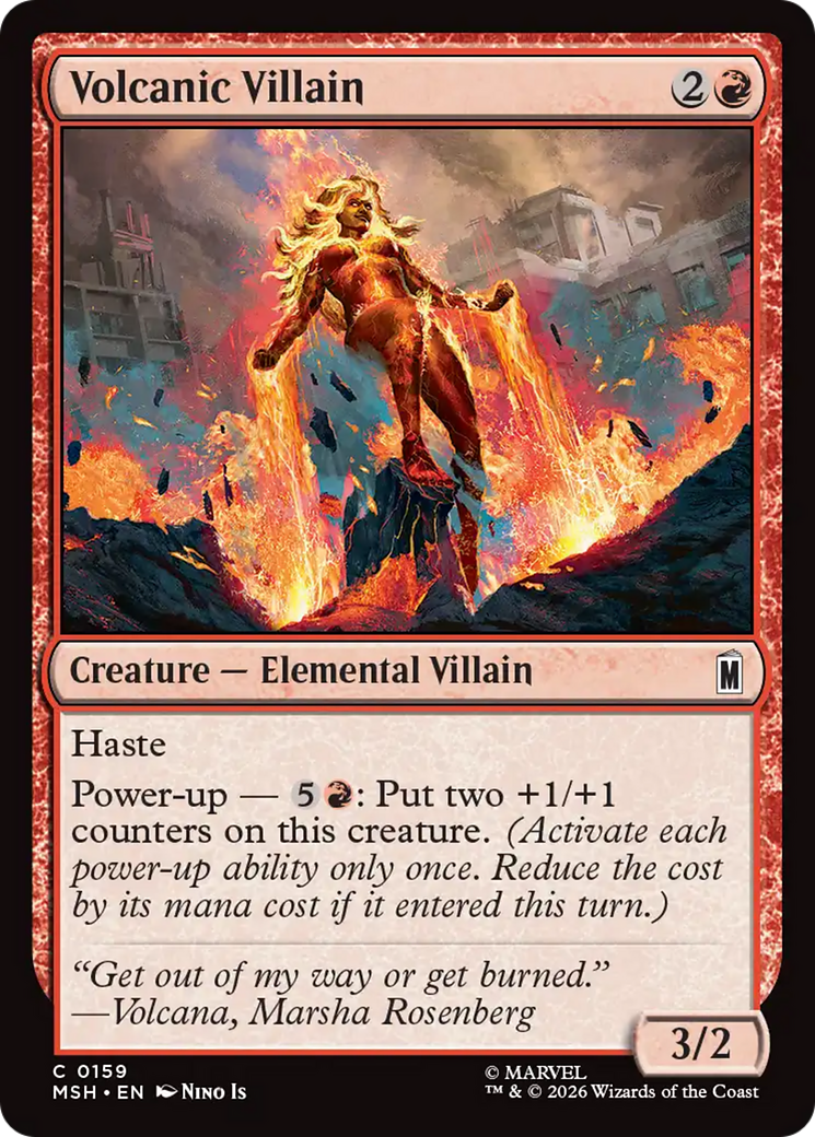 Volcanic Villain [Marvel Super Heroes] | Boutique FDB TCG