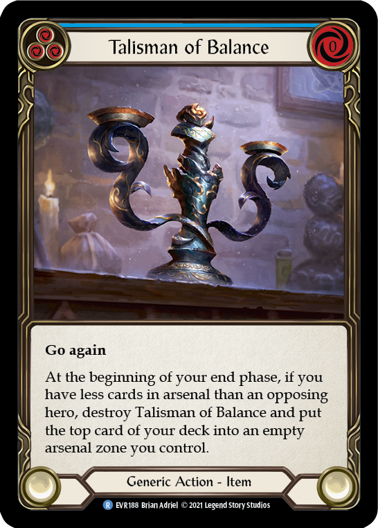 Talisman of Balance [EVR188] (Everfest)  1st Edition Cold Foil | Boutique FDB TCG