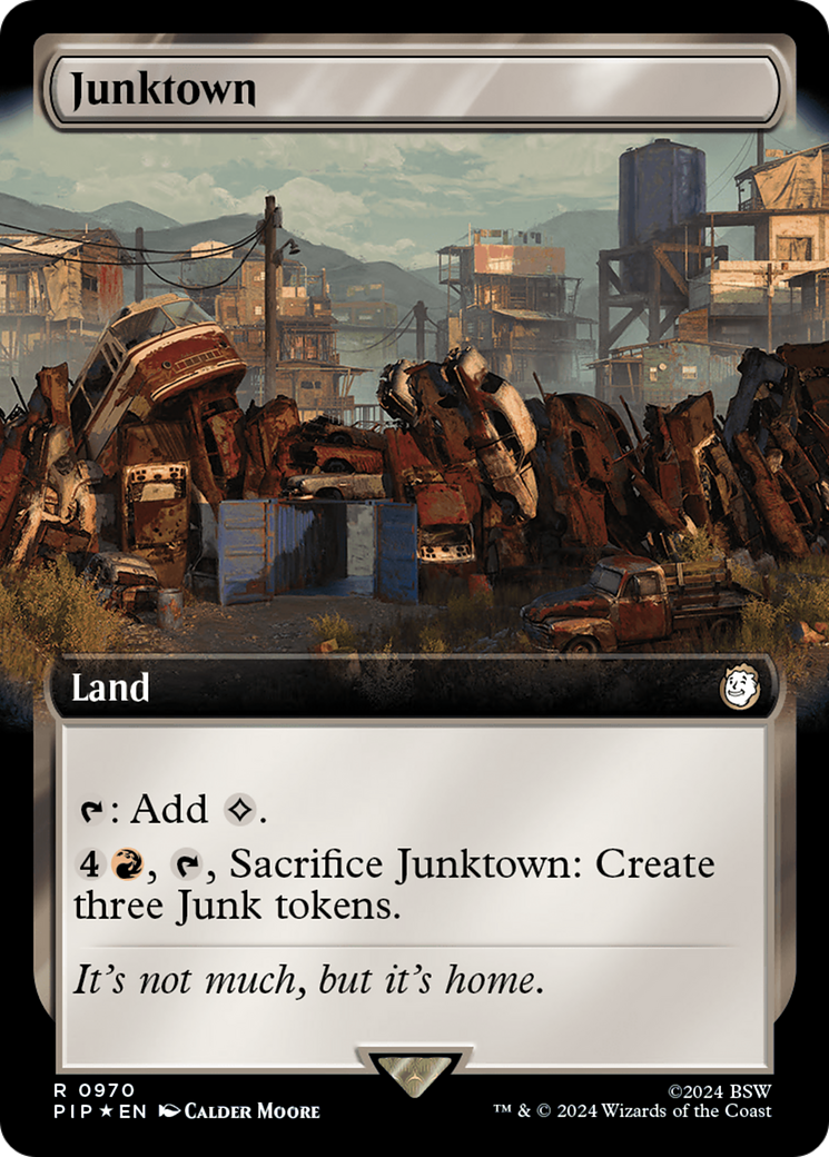 Junktown (Extended Art) (Surge Foil) [Fallout] | Boutique FDB TCG