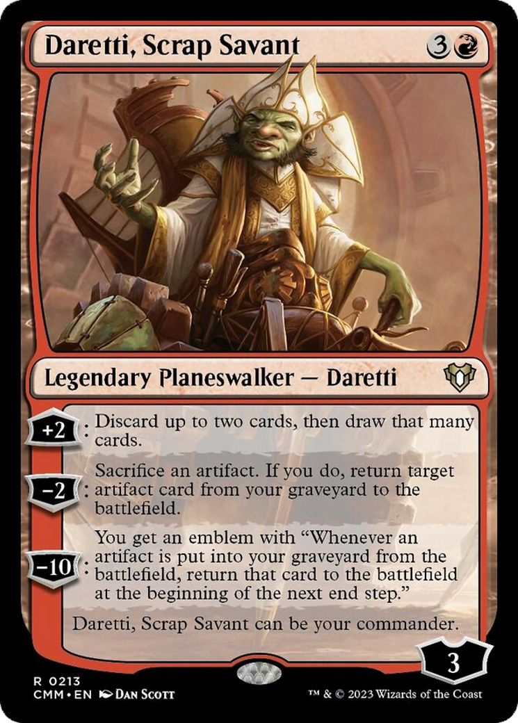 Daretti, Scrap Savant [Commander Masters] | Boutique FDB TCG