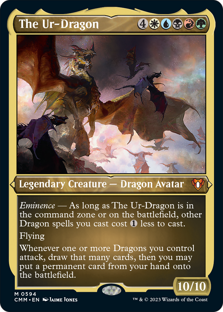 The Ur-Dragon (Foil Etched) [Commander Masters] | Boutique FDB TCG