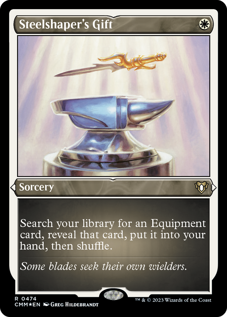 Steelshaper's Gift (Foil Etched) [Commander Masters] | Boutique FDB TCG
