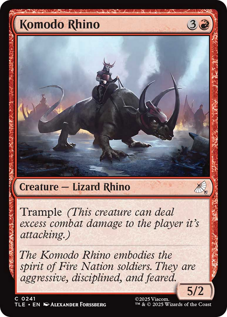 Komodo Rhino [Avatar: The Last Airbender: Eternal-Legal] | Boutique FDB TCG