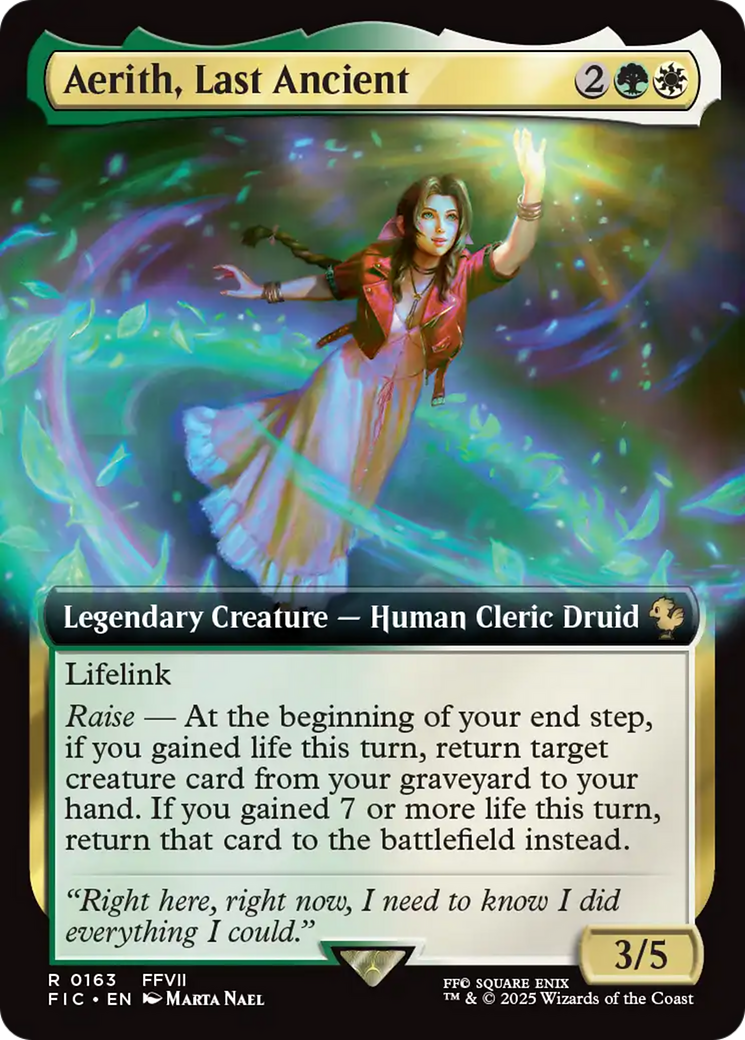 Aerith, Last Ancient (Extended Art) [FINAL FANTASY Commander] | Boutique FDB TCG