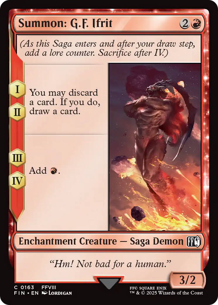 Summon: G.F. Ifrit [FINAL FANTASY] | Boutique FDB TCG