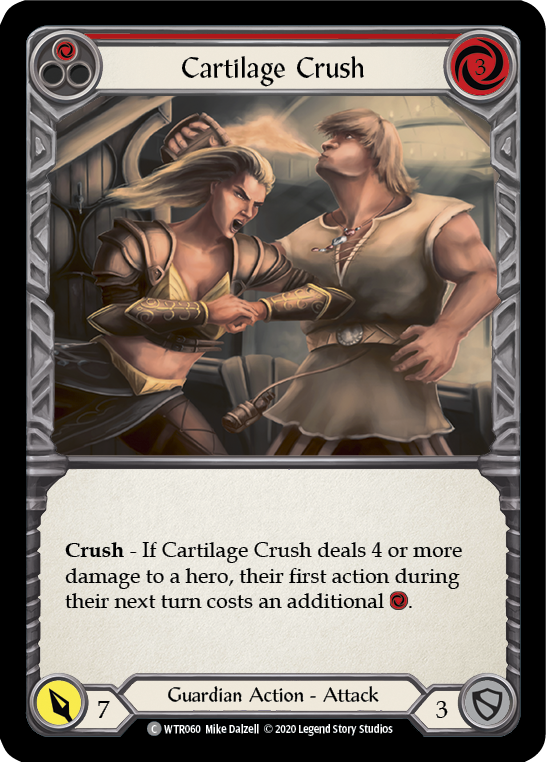 Cartilage Crush (Red) [U-WTR060] (Welcome to Rathe Unlimited)  Unlimited Rainbow Foil | Boutique FDB TCG