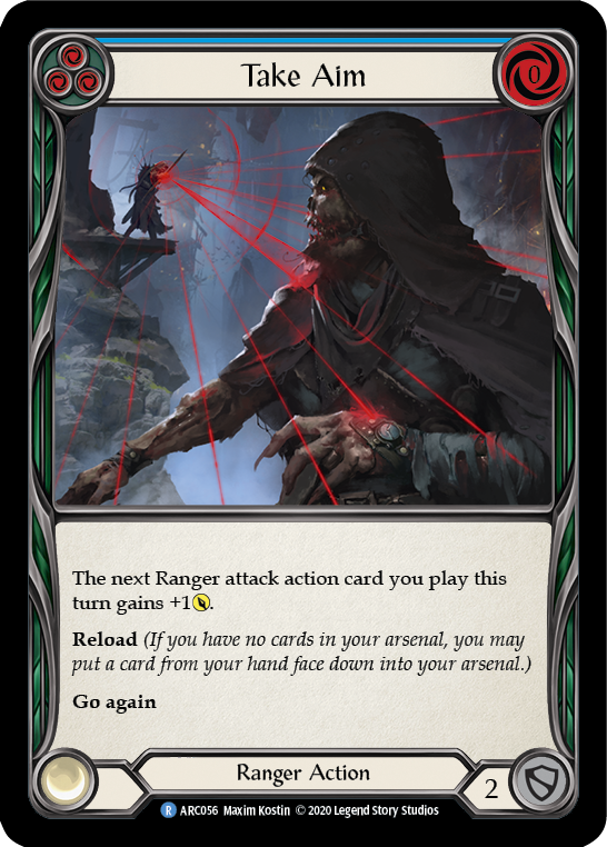 Take Aim (Blue) [U-ARC056] (Arcane Rising Unlimited)  Unlimited Normal | Boutique FDB TCG