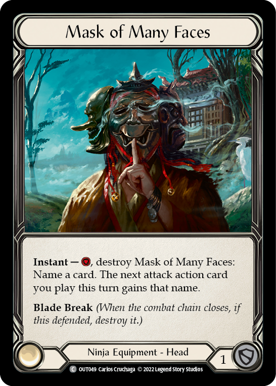 Mask of Many Faces [OUT049] (Outsiders) | Boutique FDB TCG