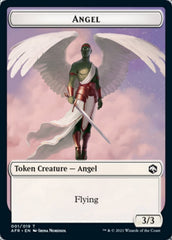 Wolf // Angel Double-Sided Token [Dungeons & Dragons: Adventures in the Forgotten Realms Tokens] | Boutique FDB TCG