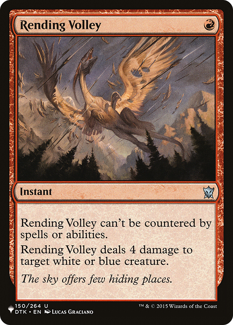 Rending Volley [The List Reprints] | Boutique FDB TCG