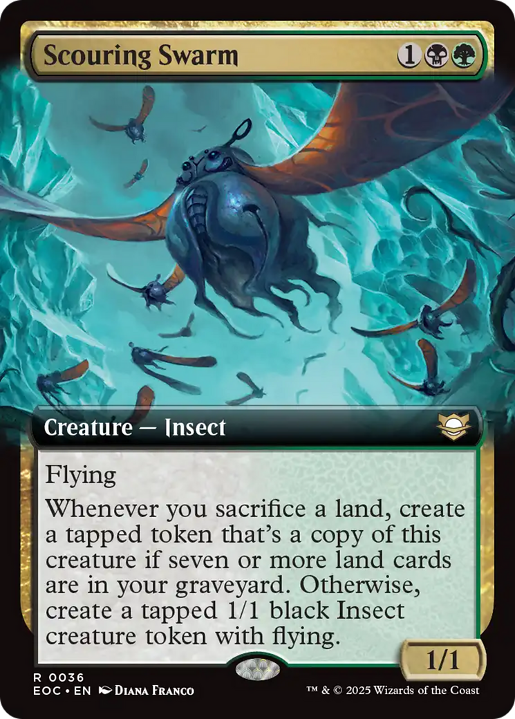 Scouring Swarm (Extended Art) [Edge of Eternities Commander] | Boutique FDB TCG