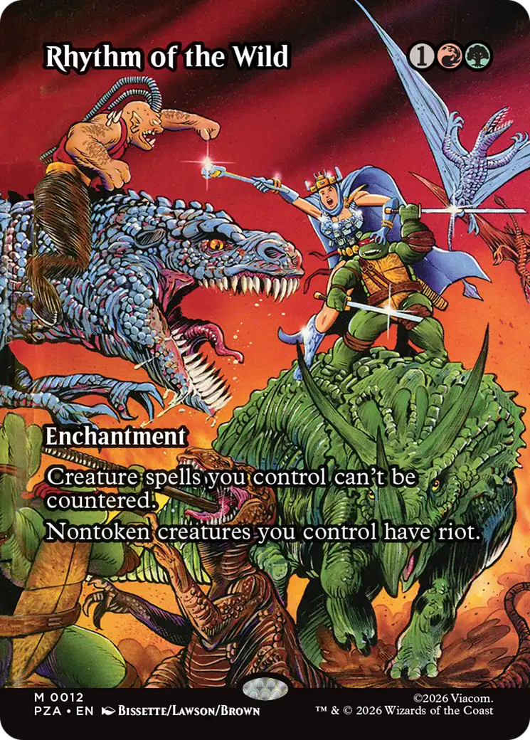 Rhythm of the Wild (Borderless) [Teenage Mutant Ninja Turtles Eternal-Legal] | Boutique FDB TCG