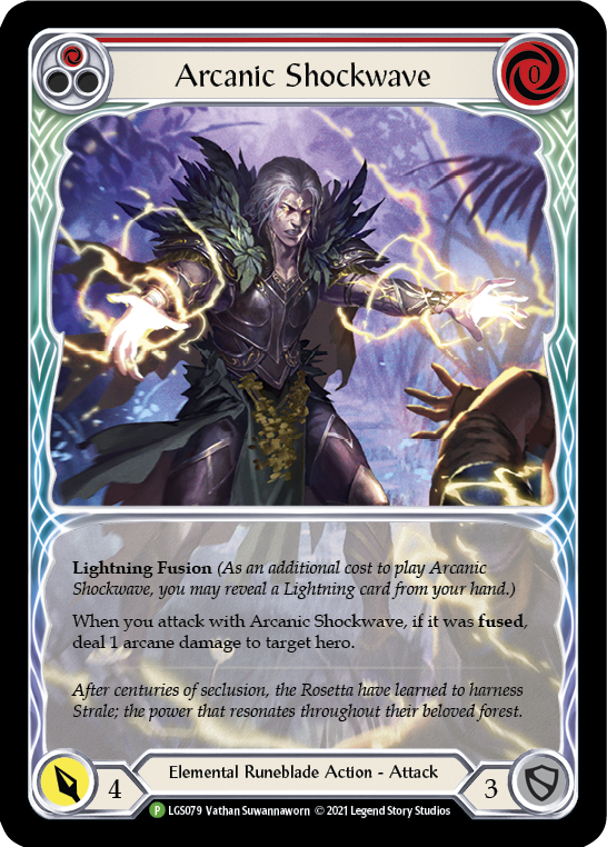 Arcanic Shockwave (Red Extended Art) [LGS079] (Promo)  Rainbow Foil | Boutique FDB TCG