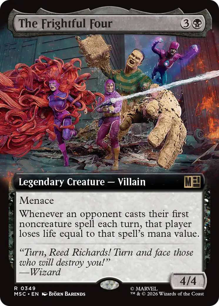 The Frightful Four (Extended Art) [Marvel Super Heroes Commander] | Boutique FDB TCG