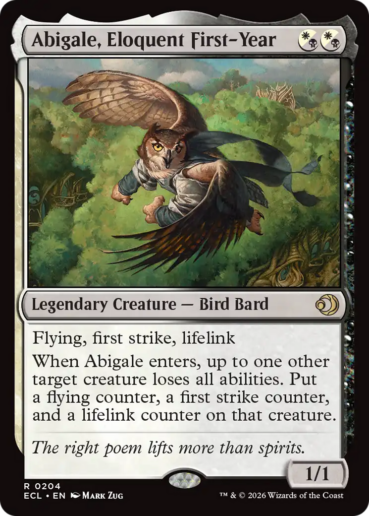 Abigale, Eloquent First-Year [Lorwyn Eclipsed] | Boutique FDB TCG