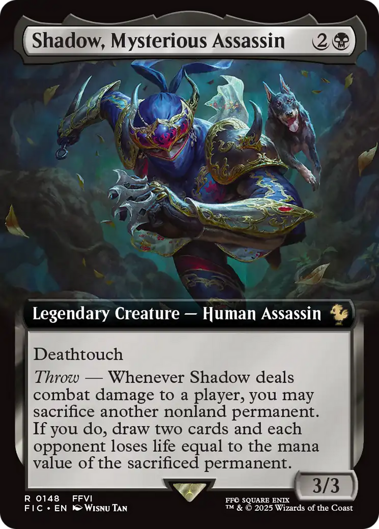 Shadow, Mysterious Assassin (Extended Art) [FINAL FANTASY Commander] | Boutique FDB TCG