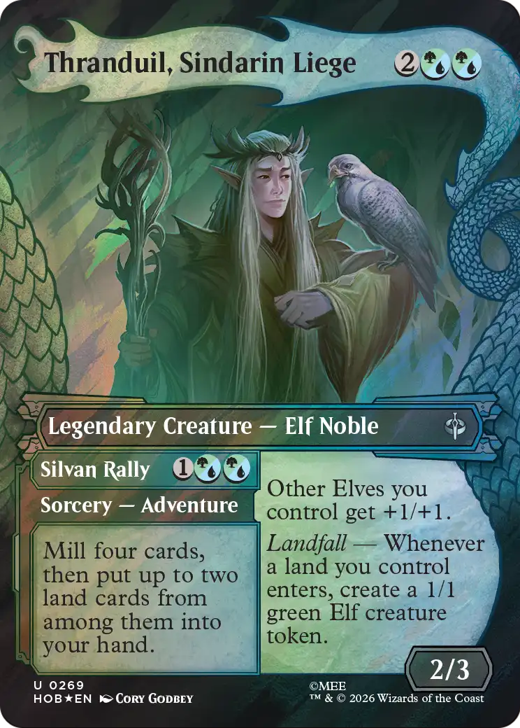 Thranduil, Sindarin Liege (Showcase) (Surge Foil) [The Hobbit] | Boutique FDB TCG