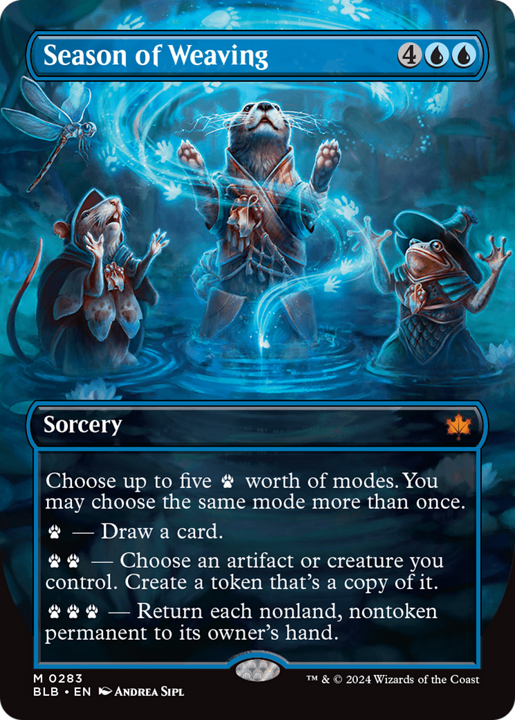 Season of Weaving (Borderless) [Bloomburrow] | Boutique FDB TCG