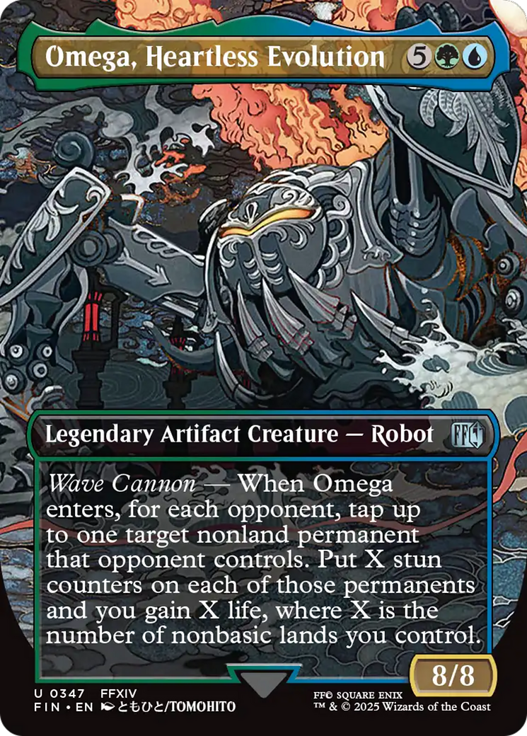 Omega, Heartless Evolution (Borderless) [FINAL FANTASY] | Boutique FDB TCG