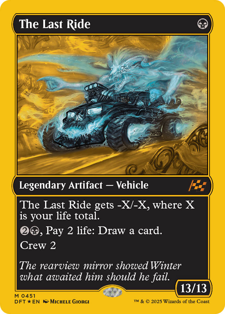 The Last Ride (First-Place Foil) [Aetherdrift] | Boutique FDB TCG