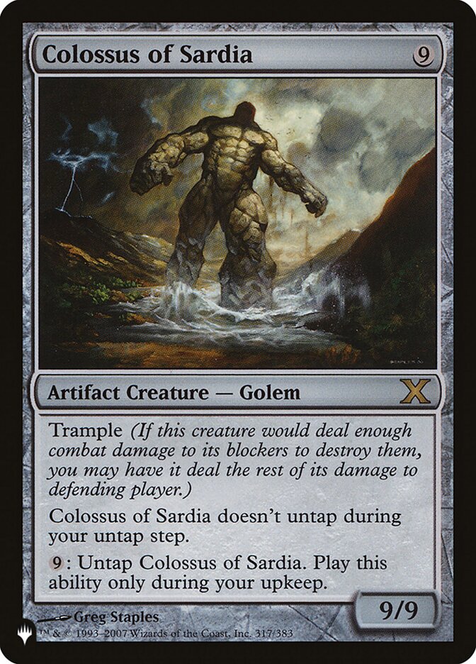 Colossus of Sardia [The List] | Boutique FDB TCG