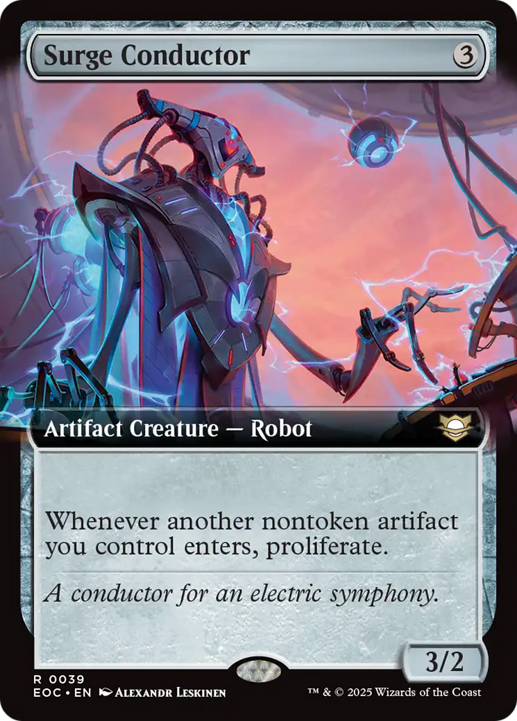 Surge Conductor (Extended Art) [Edge of Eternities Commander] | Boutique FDB TCG