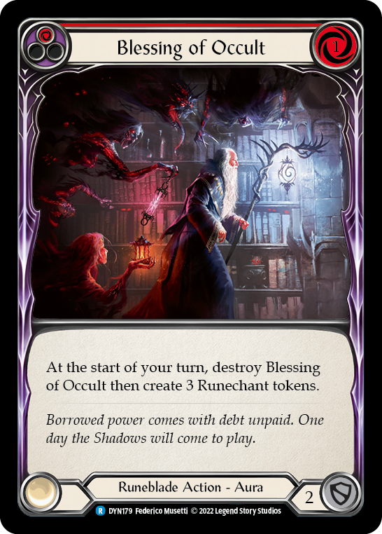 Blessing of Occult (Red) [DYN179] (Dynasty) | Boutique FDB TCG