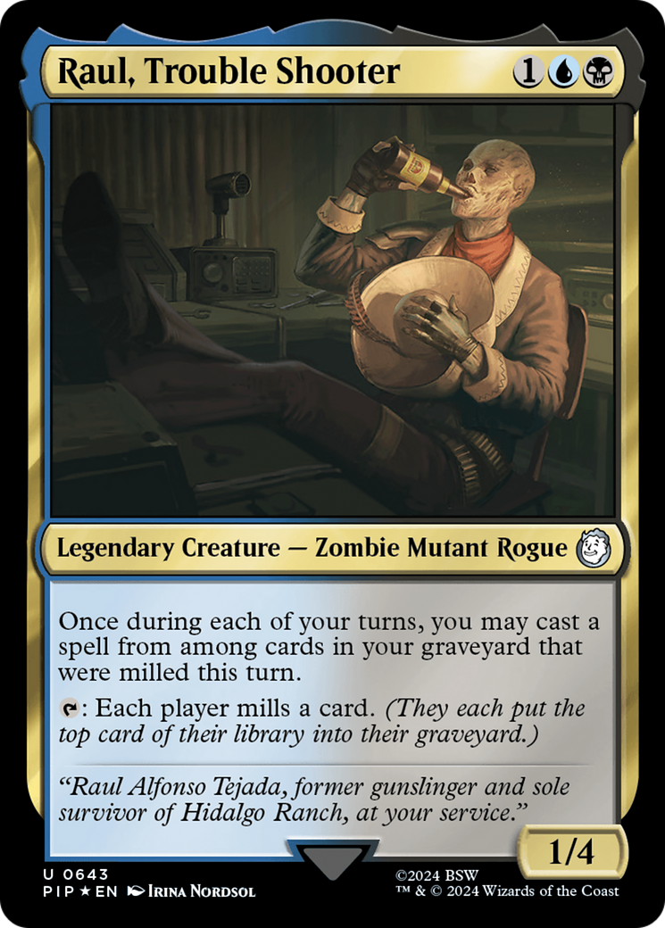 Raul, Trouble Shooter (Surge Foil) [Fallout] | Boutique FDB TCG