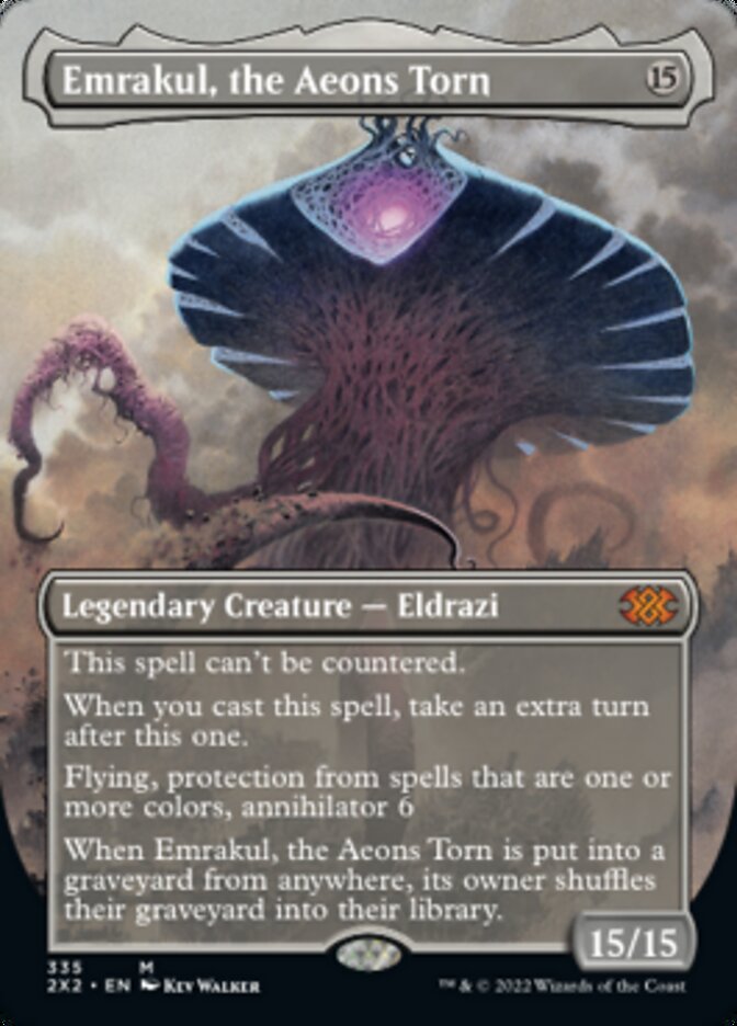 Emrakul, the Aeons Torn (Borderless Alternate Art) [Double Masters 2022] | Boutique FDB TCG