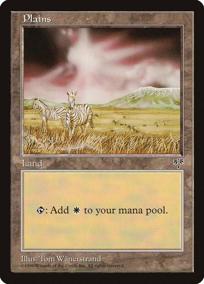 Plains (Zebras / Signature on Left) [Mirage] | Boutique FDB TCG