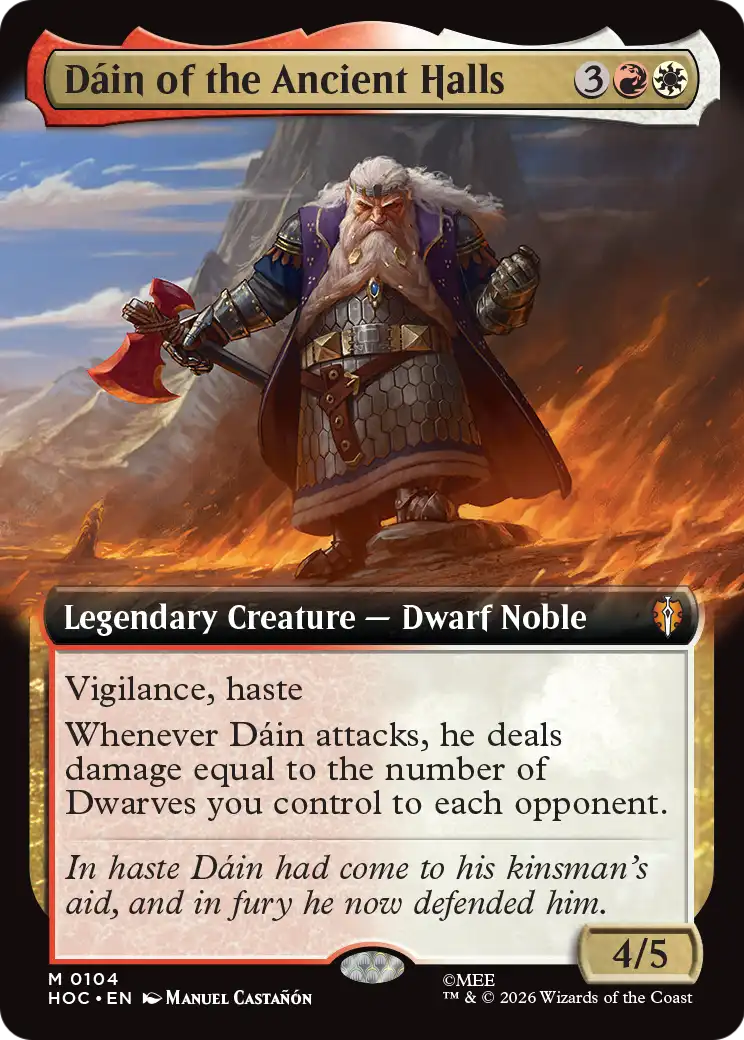 Dain of the Ancient Halls (Extended Art) [The Hobbit: Eternal-Legal] | Boutique FDB TCG