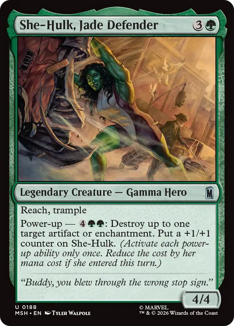 She-Hulk, Jade Defender [Marvel Super Heroes] | Boutique FDB TCG