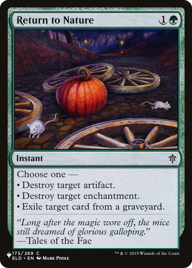 Return to Nature [The List] | Boutique FDB TCG