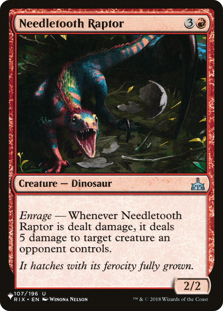 Needletooth Raptor [The List] | Boutique FDB TCG