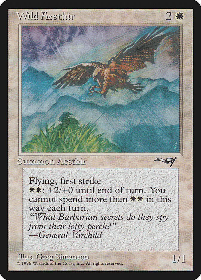 Wild Aesthir (Mountain Background) [Alliances] | Boutique FDB TCG