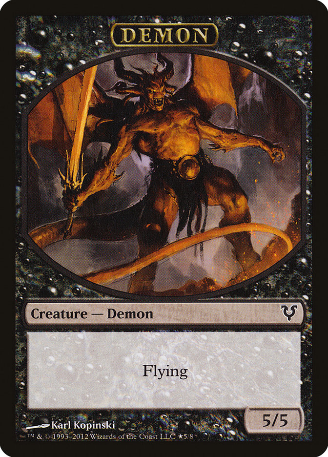 Angel // Demon Double-Sided Token (Oversized) [Open the Helvault] | Boutique FDB TCG
