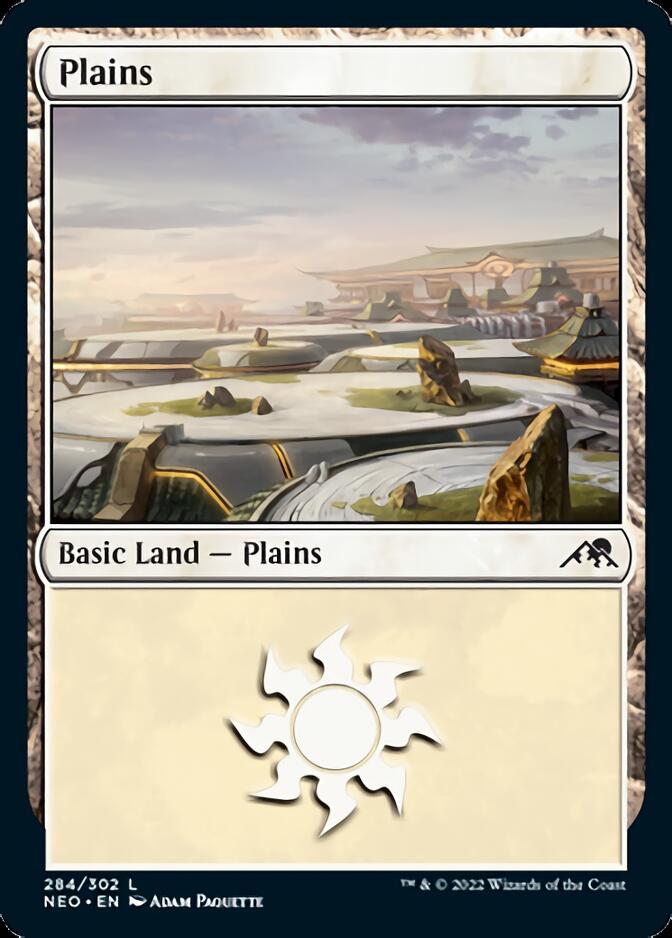 Plains (284) [Kamigawa: Neon Dynasty] | Boutique FDB TCG