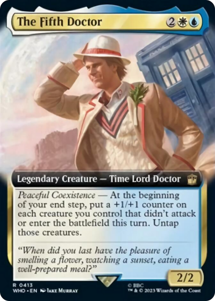 The Fifth Doctor (Extended Art) [Doctor Who] | Boutique FDB TCG