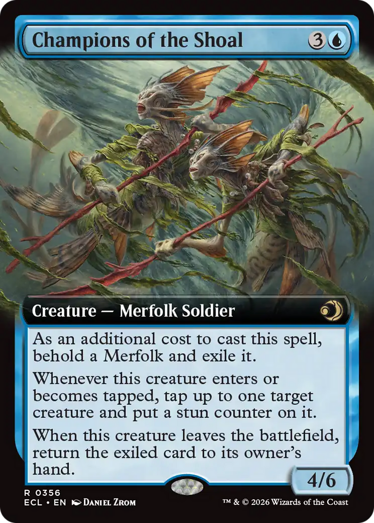 Champions of the Shoal (Extended Art) [Lorwyn Eclipsed] | Boutique FDB TCG