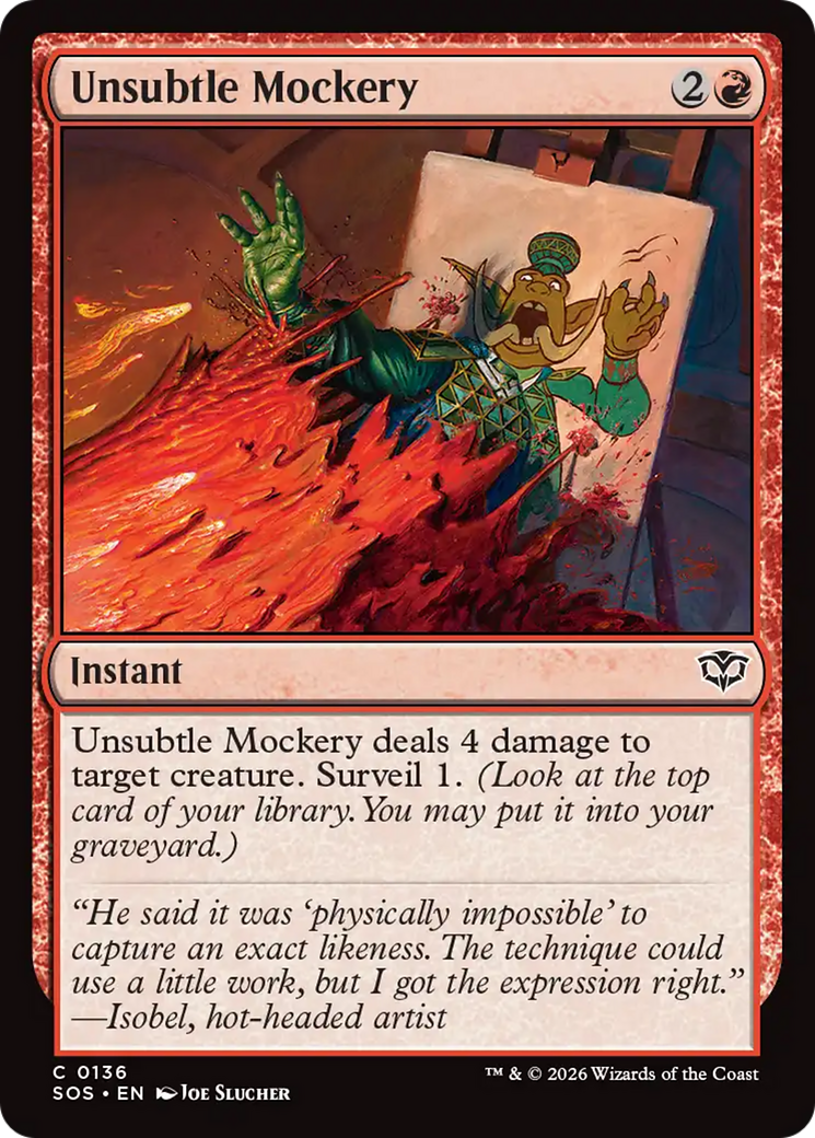 Unsubtle Mockery [Secrets of Strixhaven] | Boutique FDB TCG