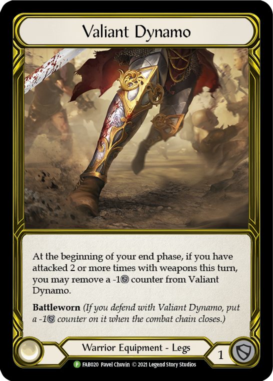 Valiant Dynamo (Golden) [FAB020] (Promo)  Cold Foil | Boutique FDB TCG