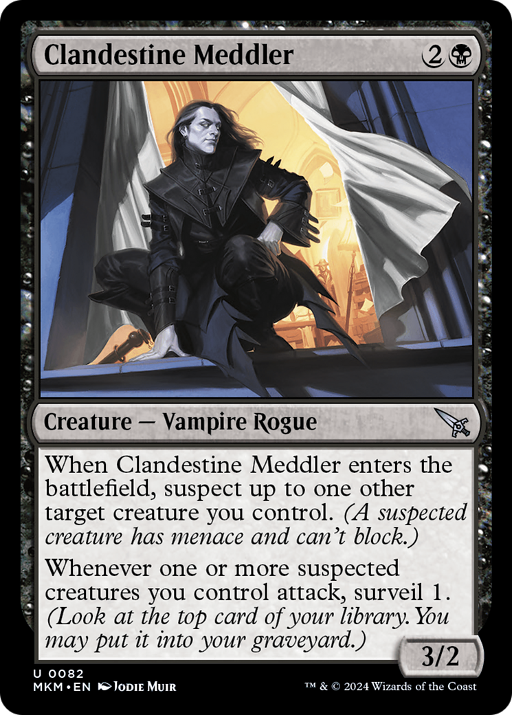 Clandestine Meddler (White) [Murders at Karlov Manor] | Boutique FDB TCG