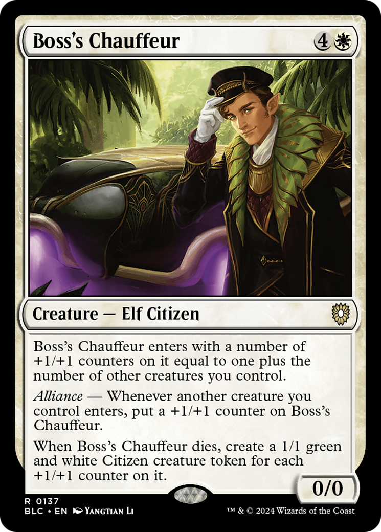 Boss's Chauffeur [Bloomburrow Commander] | Boutique FDB TCG