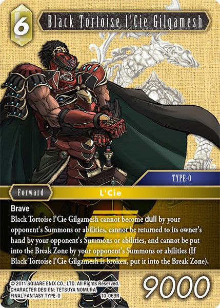 Black Tortoise l'Cie Gilgamesh [Opus X] | Boutique FDB TCG